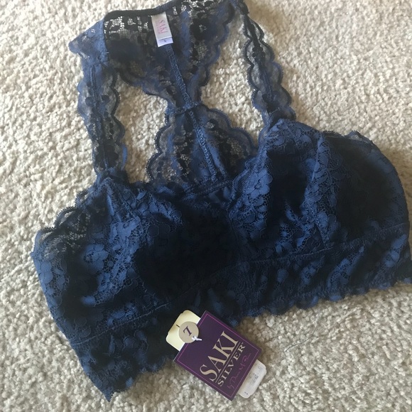 Other - Super Cute Bralette! Navy - Large - NWT